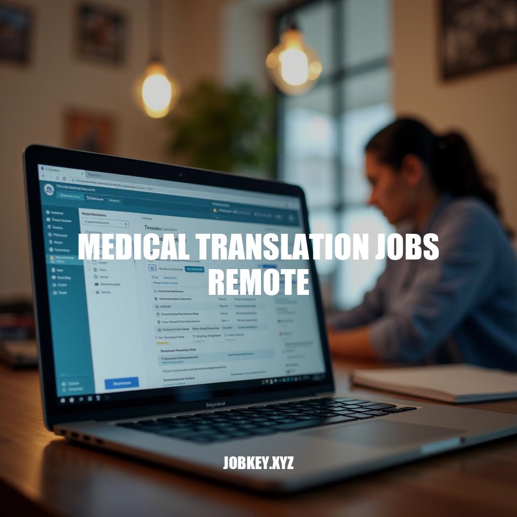 Medical Translation Jobs Remote: Opportunities and Challenges