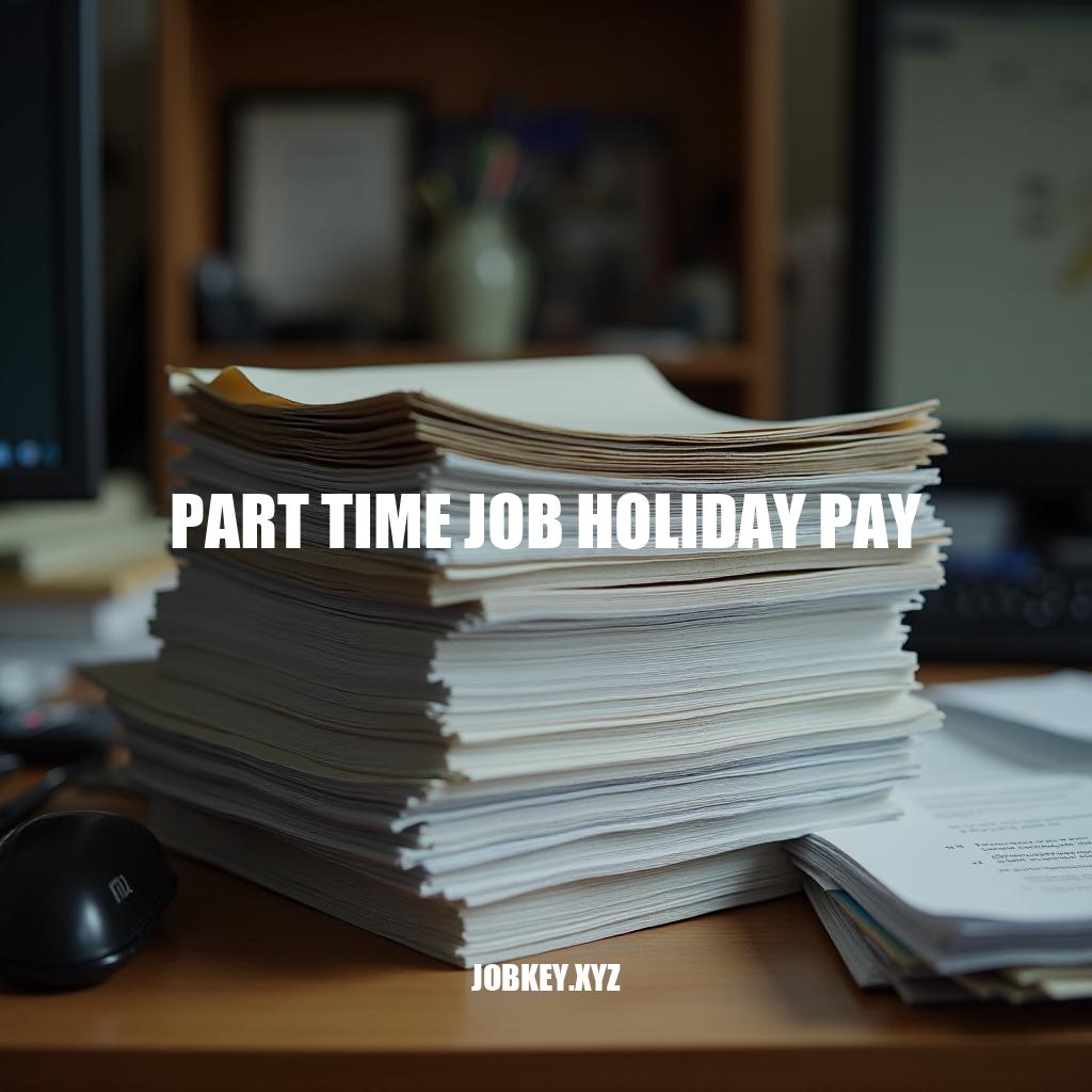 Part Time Job Holiday Pay: A Comprehensive Guide